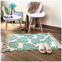 Retro Carpet For Sofa Living Room Bedroom Cotton Tassels Area Rugs Yarn Dyed Table Ruuner Bedspread Tapestry Home Decoration 2024 - buy cheap