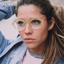 Armação de óculos feminino da moda, óculos de computador, prescrição óptica para mulheres, vintage, armação de lentes transparentes rs470 2024 - compre barato