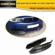 Carbon Fiber Bumper Splitter Flap Cupwings For BMW E82 128i 135i E82 M Sport Coupe 2-Door 2008-2011 2024 - buy cheap