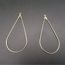 Fashion 106pcs DIY Copper water Drop Earrings Accessories Brass Pendants  accessories  Earring Jewelry Accessories 2024 - buy cheap