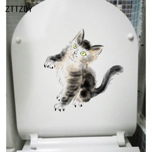 ZTTZDY 14.6*15.5CM I Love Cat Wall Sticker Home Decoration WC Toilet Sticker T3-0007 2024 - buy cheap