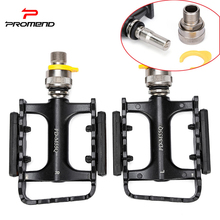 Promend pedal da bicicleta para brompton ultraleve desmontagem liberação rápida para minivelo mtb bicicleta de estrada bmx 288g 2024 - compre barato