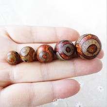 5pcs Round Natural Agates Tibet Loose Spacer Dzi Beads For DIY Jewelry Making Charm Beads Bracelet Necklace Findings Z314 2024 - buy cheap
