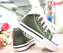 1Pair Army Green 7.5cm Canvas Shoes For 1/4 BJD Doll Shoes For 16 Inch Sharon doll Boots Casual Shoes For American Girl Doll 2024 - buy cheap
