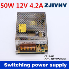 50w 12v 4.2A Single output switching power supply 12v smps cctv led power supply ac-dc tranformer  (S-50-12 ) 2024 - buy cheap