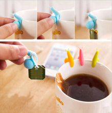5 PCS Cute Snail Shape Silicone Tea Bag Holder Cup Mug Hanging Tool Tea Tools 2024 - buy cheap