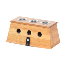 Бамбуковая коробка для горелки MOXA ROLL с тремя держателями 2024 - купить недорого