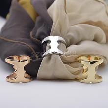 Geometric Scarves Buckle Cylinder Shape Silk Scarf Clip Ring Zinc Alloy Electroplated High Polished Ring 2024 - buy cheap