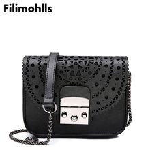 Fashion Women Small Bags Hollow Out Leather Women Crossbody Bag Famous Brand Ladies Messenger Shoulder Bag Clutch Purse F-8 2024 - buy cheap