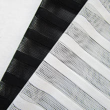 1 yard New Fashion Slim Mesh Black Striped Netting Fabric Sexy Lingerie Stretch Dress Net Fabric Knit Apparel Sewing Cloth Tissu 2024 - buy cheap