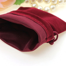 10*12cm 50pcs Wine Red Jewelry Velvet Bags For Packing Gifts Handmade Diy Women Jewellery Pouches Flannel Bag Drawstring Bag 2024 - buy cheap