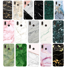 273h capa de silicone macio de tpu mármore pedra verde tpu para huawei nova 3i p smart 2024 - compre barato