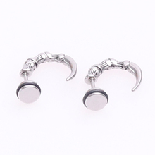 SaYao 12pcs (6pairs) Fashion Earrings,High Quality Stainless Steel Stud Earrings,Hawk claw Punk Men Earring earring 2024 - buy cheap