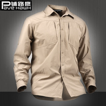 Spring autumn men outdoor hiking waterproof quick dry mesh breathable anti UV long sleeve shirt male lapel tactical tops blouse 2024 - buy cheap