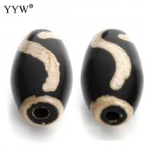 2PCS Natural Stone Beads Tibetan Agates Dzi Beads Drum 14x24mm Hole:Approx 3mm Stone Bead Jewelry Gift Wealth and health 2024 - buy cheap