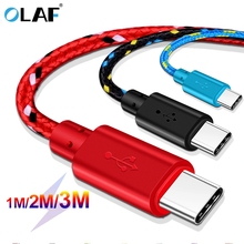 OLAF Nylon Braided USB Type C Cable 1M 2M 3M Data Sync Fast Charging USB C Cable For Samsung S9 S10 Xiaomi mi9 mi8 Huawei Type-c 2024 - buy cheap