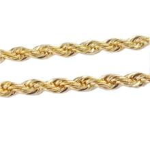 Solid Twisted Rope Chain  Yellow Gold Filled Womens Mens Necklace 18in 2024 - buy cheap