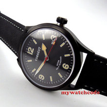 41mm corgeut black dial black PVD miyota 8215 Automatic movement mens watch 67 2024 - buy cheap