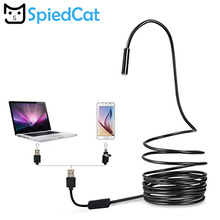 Fio de endoscópio usb/micro usb macio, 7mm, lentes 2m/5m/10m, usb, para pc/android/ios, detecção de tubulação de telefone, reparo do carro 2024 - compre barato