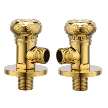 Solid Brass gold Triangle Valve with Shut Off Valve Diverter Angle Valve 2024 - buy cheap