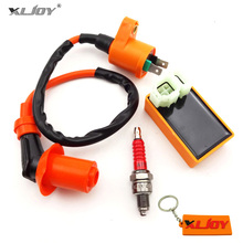 Ignition Coil + 6 Pin AC CDI Box + A7TC Spark Plug For Chinese GY6 50cc 125cc 150cc Engine Scooter Pit Dirt Bike Moped Scooter 2024 - buy cheap