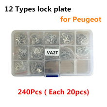 240pcs VA2T Car Lock Reed Lock Plate Locksmith Tools for Peugeot Auto Lock Core Key Repair Accessories lock repairing 2024 - buy cheap