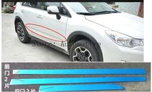 4PCS stainless steel Chrome Side Door Body Molding Strip Stripe Cover  For Subaru XV 2012 2013 2014 2015 2016 2024 - buy cheap