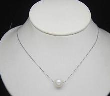 AAA 10-11 mm natural south sea pearl pendant necklace Silver chain free shipping 2024 - buy cheap
