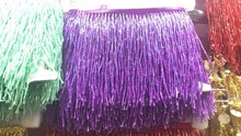 super quality purple beaded Fringe Ribbon Trim Fringe Tassel Lace Trim JIANXI.C-1019 for party dress decoration 2024 - buy cheap