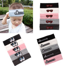 US Cotton Kid Girl Boy Baby Toddler Headband Hair Band Accessories Headwear Wrap 15 Colour 2024 - buy cheap