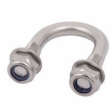 UXCELL-perno cuadrado en U de acero inoxidable 304, gran oferta, M6 rosca de 4, 16mm, 20mm, 38mm de diámetro exterior de tubo, arandela de tuerca hexagonal 2024 - compra barato