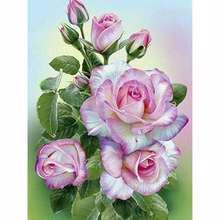 5D Diamond Painting Flower Full Round Diamond Embroidery Blooming Rose Picture Of Rhinestones DIY Mosaic Decor Home 2024 - buy cheap