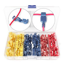 120 PCS T Tap Wire Cable Connectors Terminals Crimp Scotch Lock Quick Splice Electrical Insulated Male(Yellow, Red Blue) 2024 - buy cheap