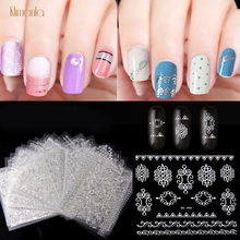 30pcs 3D Sliver Nail Art Stickers Mix Design Adhesive Nail Wraps For Decoration Tips Flowers Animal Manicure Decals 2024 - buy cheap