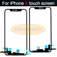 1PCS 100% tested  5.8''For Apple iPhone X Digitizer Front Glass Lens Touch Screen LCD Outer Panel With touch Flex Cable+Tools 2024 - buy cheap