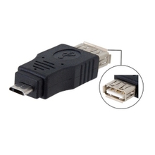 100pcs Micro USB 2.0 to USB 2.0 OTG host adapter for N9 N810 i9100 i9220 i9200 xoom Black , Free shipping By Fedex 2024 - buy cheap