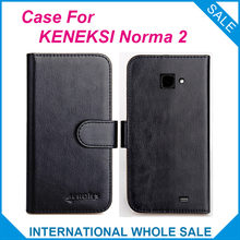Gran oferta Funda de cuero de alta calidad para teléfono KENEKSI Norma 2, cubierta de seis colores con bolsa de tarjeta, en stock, envío gratis 2024 - compra barato