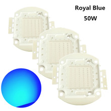 Luz LED de alto rendimiento para cultivo de plantas, luz de Acuario, Color azul real, 50W, 445-450NM 2024 - compra barato