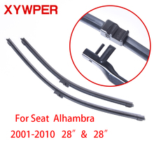 XYWPER Wiper Blades for Seat Alhambra 2001 2002 2003 2004 2005 2006 2007-2010 28"+28" Car Accessories Soft Rubber car wipers 2024 - buy cheap