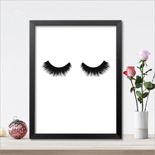 Eye Lashes Canvas Art Print Poster, Eyelashes Wall Pictures for Beauty Salon Decoration, Giclee Wall Decor 2024 - buy cheap