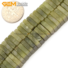 Jade cuadrado en escamas verdes para fabricación de joyas, 8-10mm, 15 pulgadas, envío gratis, venta al por mayor, Gema interior 2024 - compra barato
