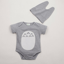Mono de manga corta estilo Totoro para bebé, vestido de algodón suave para bebés, conjunto de ropa para recién nacidos 2024 - compra barato