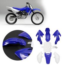 +7Pcs/set Motorcyc Plastic Fairing Set for Honda CRF 50 Dirt Pit Bike Blue+White Car Motorcycle Bike Exterior Accessories New 2024 - buy cheap