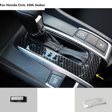 car stick ABS/fibre middle front Shift Stall Paddle cup lamp frame trim molding 1pcs For Honda Civic 10th Sedan 2016 2017 2018 2024 - buy cheap