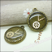 15 piezas Vintage dijes relojes colgante bronce antiguo Fit pulseras collar DIY Metal joyería fabricación 2024 - compra barato