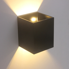 Cube COB-Lámpara LED de pared para iluminación interior, decoración del hogar moderno para candelabro de aluminio, 3W, 85-265V, para dormitorio y pasillo 2024 - compra barato