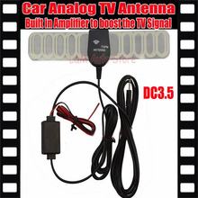 Factory Price Car anolog tv antenna Car tv antenna  tv aerial with amplifier booster DC3.5 connector free shipping 2024 - buy cheap