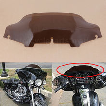 6" Smoke Motorcycle Wave Windshield Wind Air Deflector Spoiler Windscreen Fairing Case For Harley Touring FLHT FLHTC FLHX 96-13 2024 - buy cheap