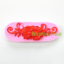 Mom&Pea 0699 Free Shipping Flowers & Leaves Shaped Silicone Mold Cake Decoration Fondant Cake 3D Mold 2024 - buy cheap