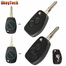 OkeyTech 2/3 Buttons Modified Car Key Shell For Renault Dacia Duster Modus Logan Espace Clio 3 Twingo Kangoo Remote Key Case Fob 2024 - buy cheap